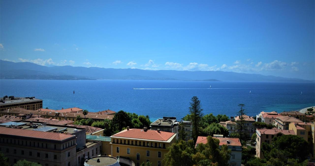 Grand T2 Standing Ajaccio Proche Centre Et Plages Vue Panoramique Parking Prive Eksteriør billede